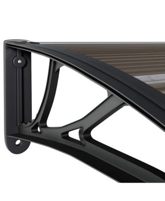 Door Canopy Black Polycarbonate 118.1 x 39.4 in Durable