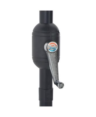 Patio Umbrella Anthracite Polyester, Aluminum, Steel 106.3x56.7 in