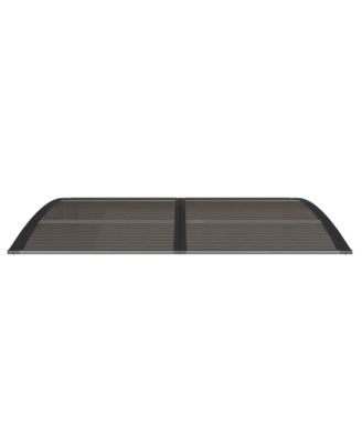   Door Canopy Black Polycarbonate 59.1 x 39.4 in Durable Awning