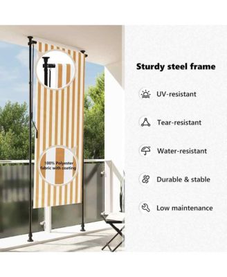 Outdoor Roller Blind Orange, White, Anthracite