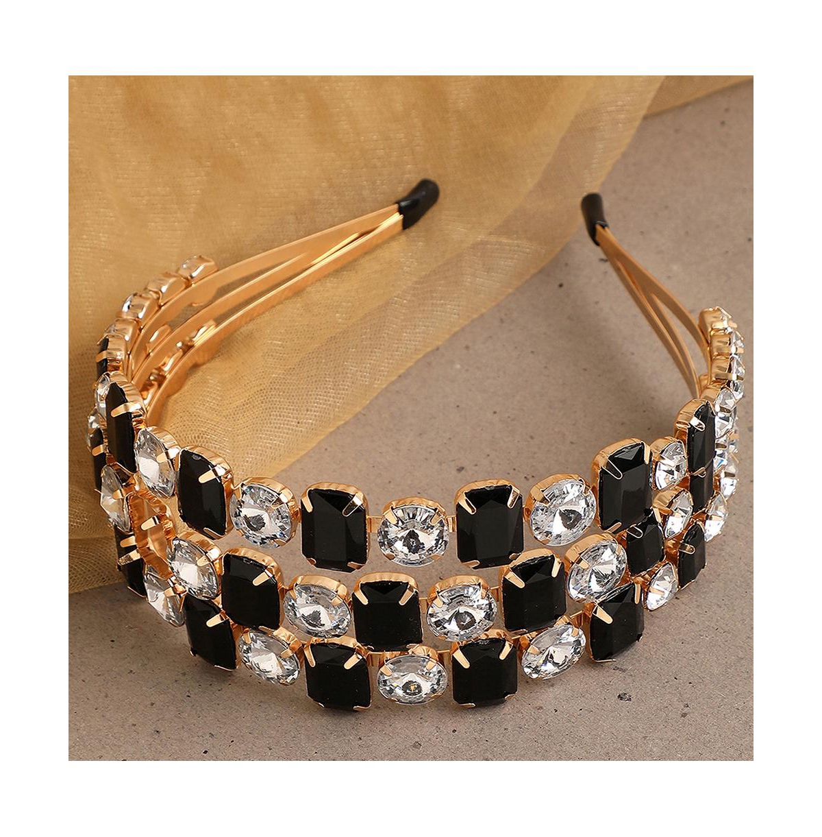 Sohi Gold-Plated Stones Hairband