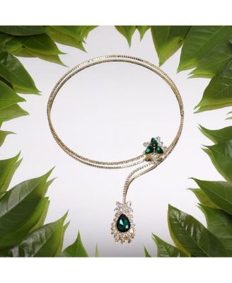 Teardrop Stone Lariat Necklace