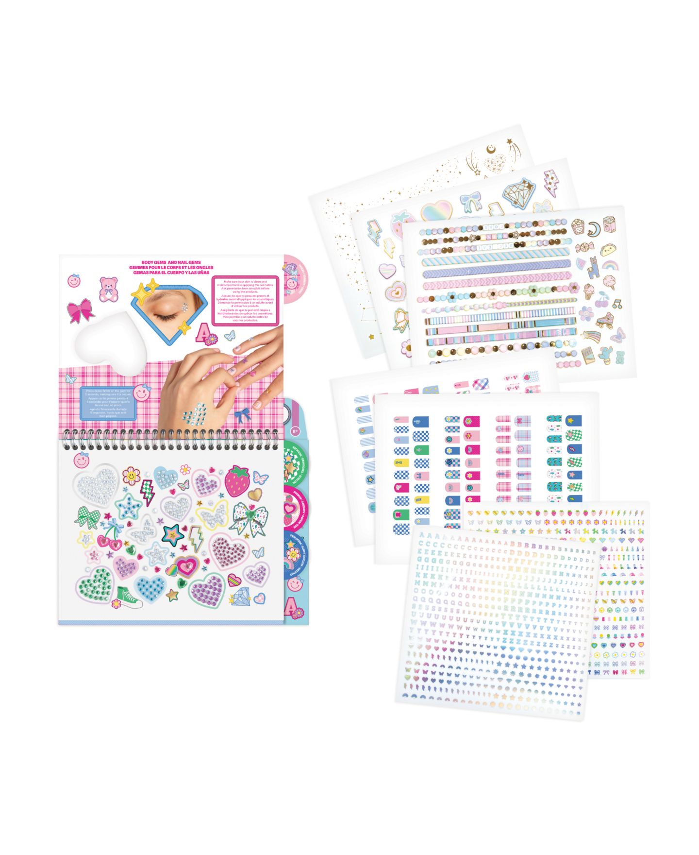 Детская игрушка Make It Real Bejeweled Temporary Tattoo Activity Book, Ages 8+, цвет: Разноцветный — фото 2