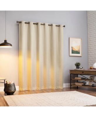 Servana Abstract Magnetic Closure 100% Blackout Grommet Curtain Panel Pair