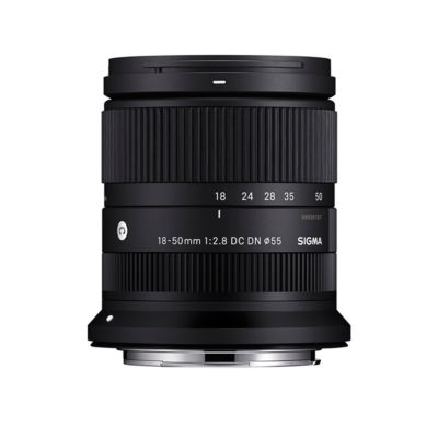 18-50mm f/2.8 DC DN Contemporary Lens for Canon RF, Bundle with 55mm Filter Kit, Soft Lens Pouch and Cleaning Kit