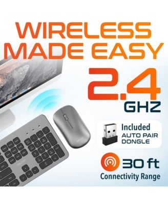 K100 Ergonomic Wireless Keyboard & Mouse Set (DKMK100-WB)