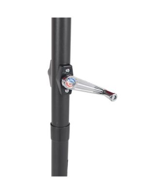 Garden Parasol Brown Material: 100% polyester, Powder-Coated Steel