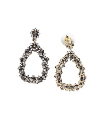 Clustered Hollow Teardrop Earrings