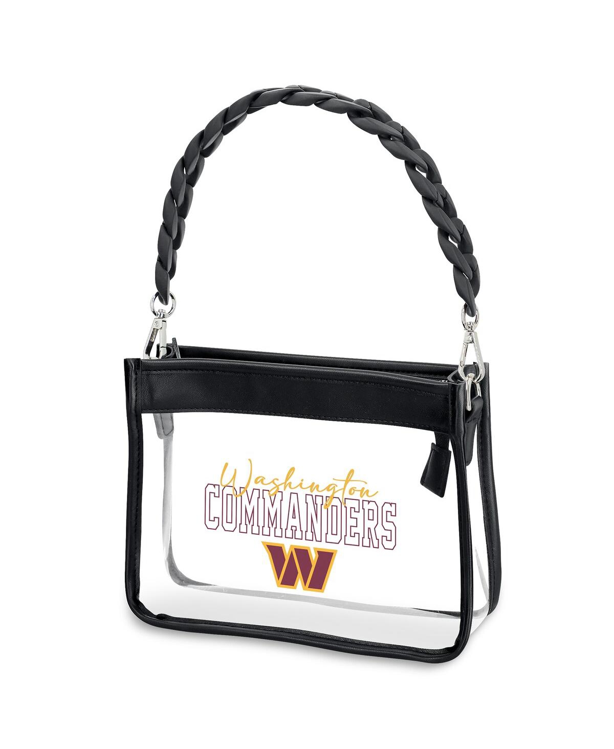 Wear By Erin Andrews Washington Commanders Plastic Chain Mini Crossbody In Transparent