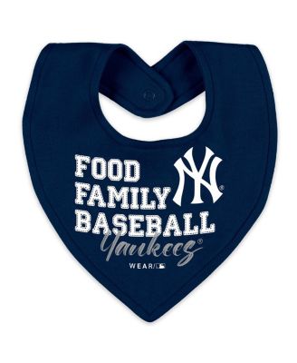 Baby Boys and Girls Heather Gray New York Yankees Sleep and Play Full-Zip Sleeper Bib Set