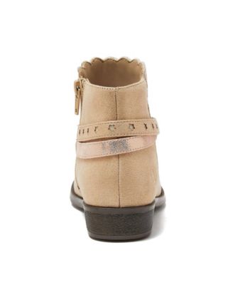 Little Girls Shimmer Zip Up Western Booties