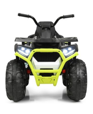 12 V Kids Electric 4-Wheeler ATV Quad with MP3 and LED Lights-White