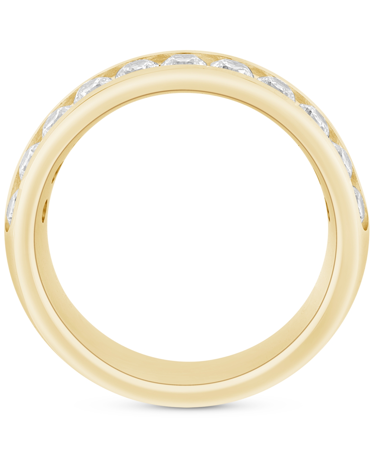 Macy's Lab Grown Diamond Ring (2 Ct. T.w.) In 14k White Or Yellow Gold In Gold