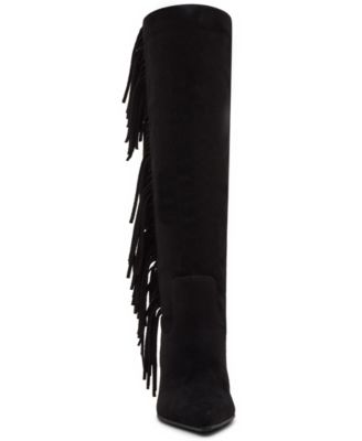 Women's Shakke Knee-High Fringe Dress Boots