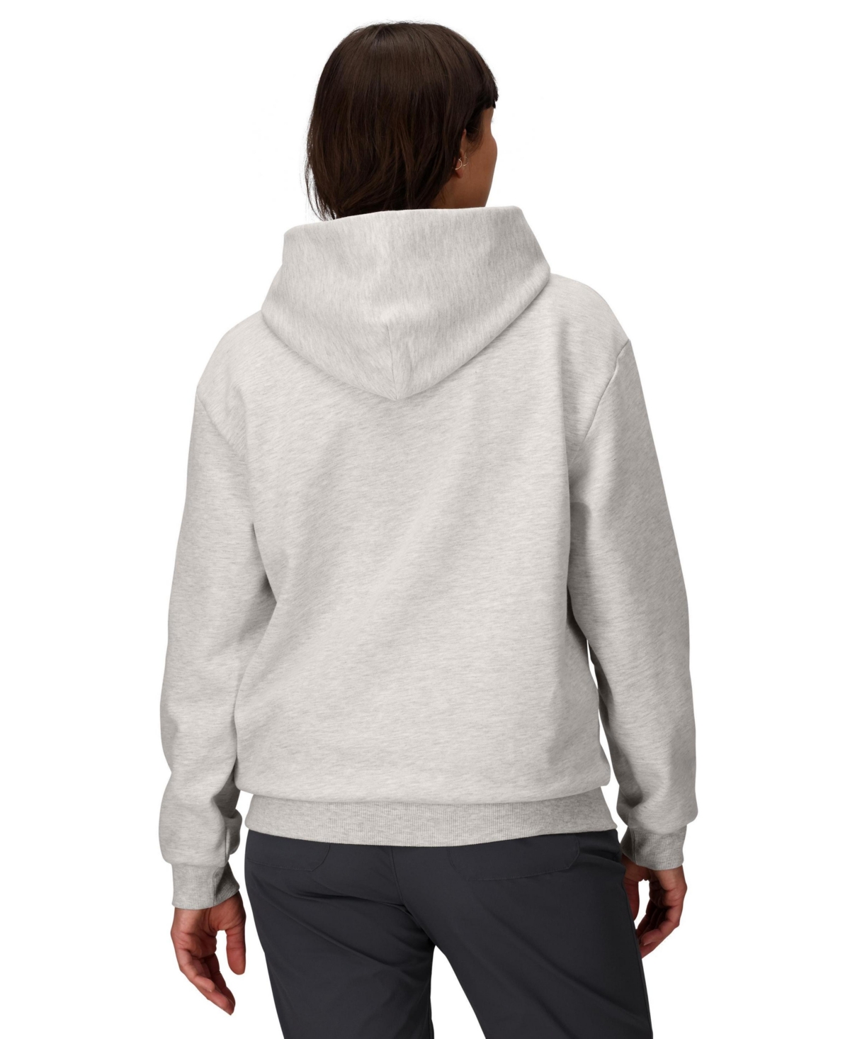 Marmot Women's Mmw Logo-print Ribbed-trim Hoodie In Gray