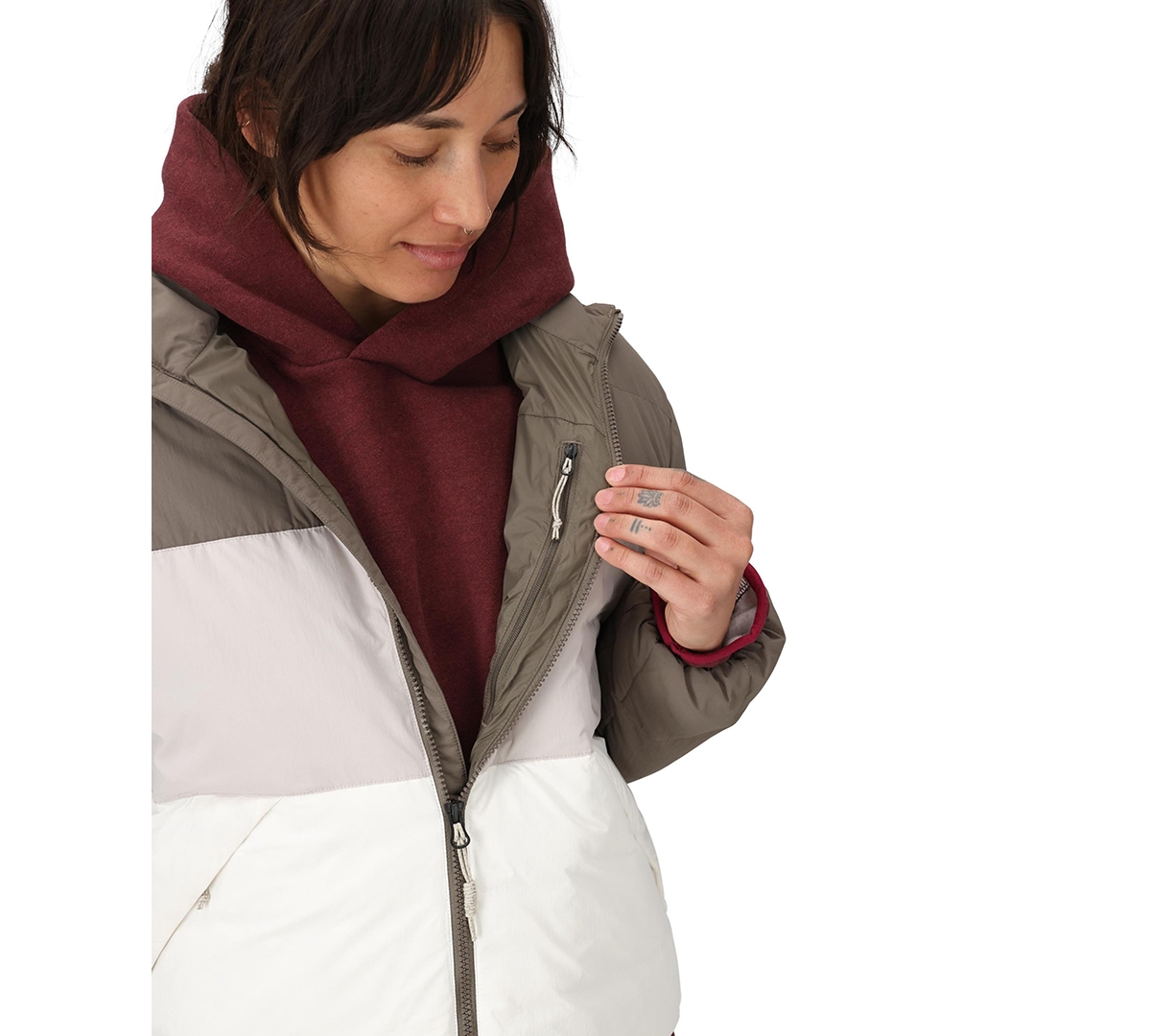 Marmot Women's Ares Colorblocked Down Jacket In Multi