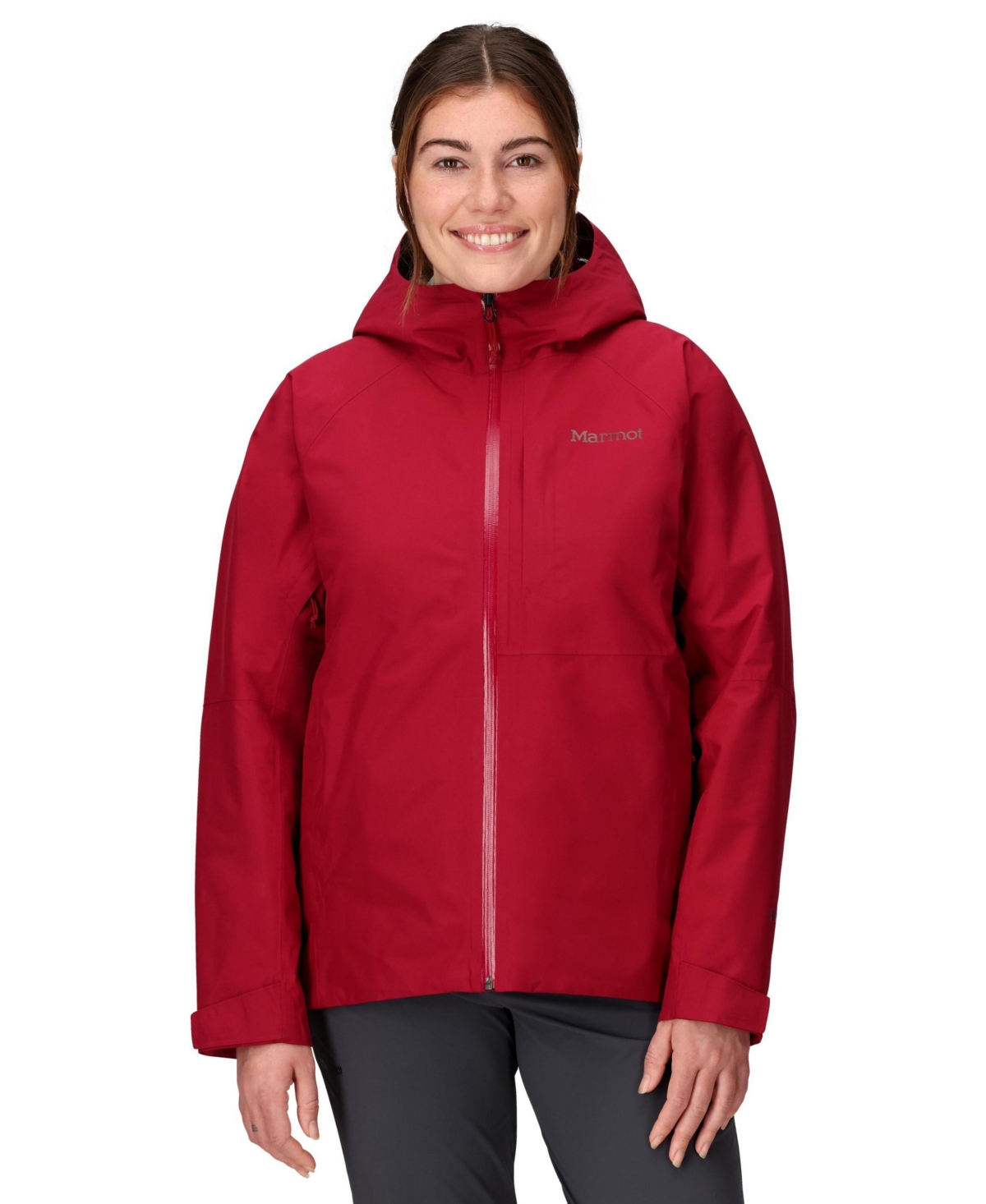 Marmot Women's Waypoint Gore-tex Hooded Collar Jackets In Red