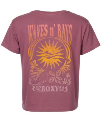 Girls' 7-16 Waves and Rays Boyfriend Crewneck T-Shirt