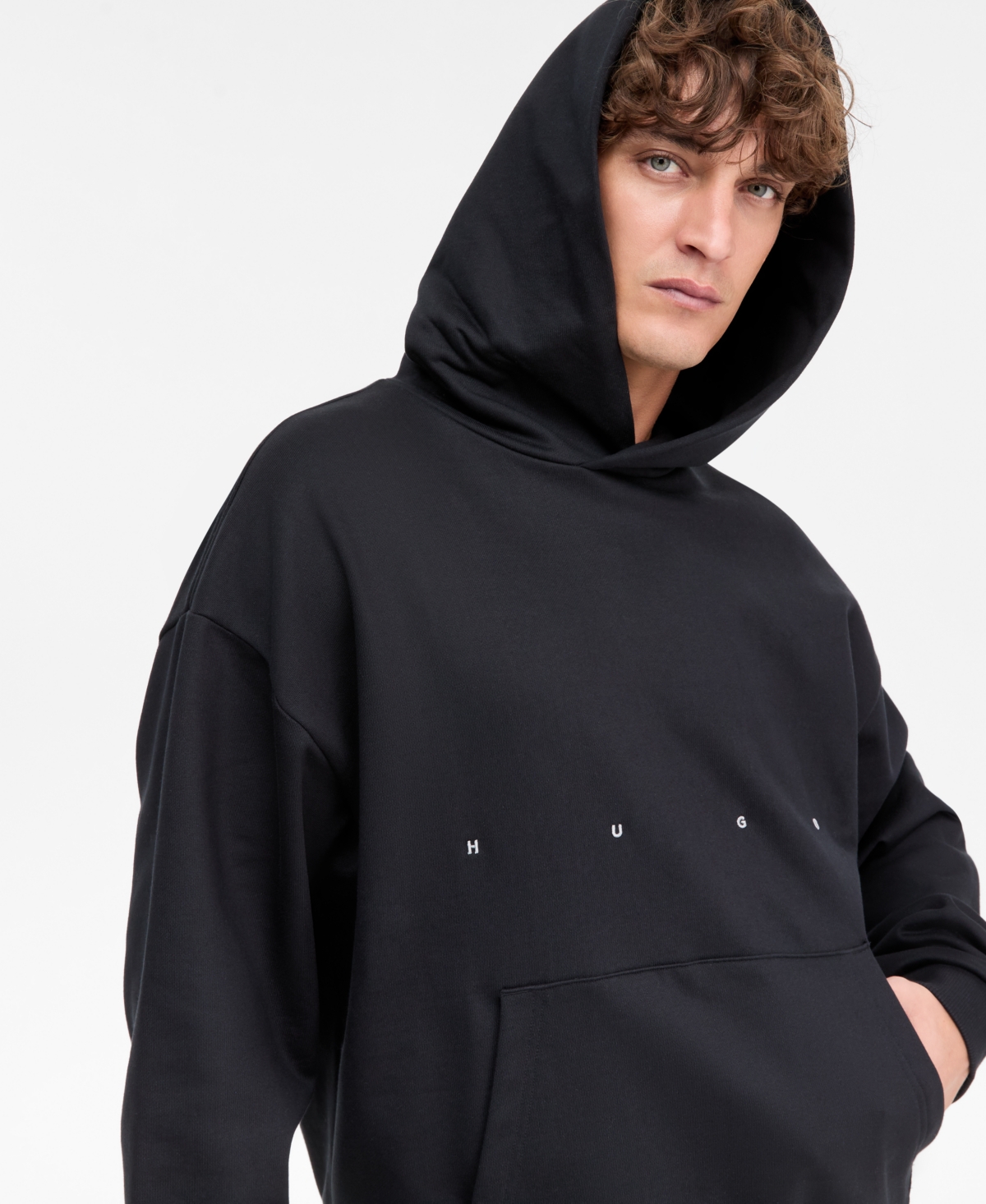 Hugo Boss Men's Dabilano Oversized Long-Sleeve Graphic Hoodie