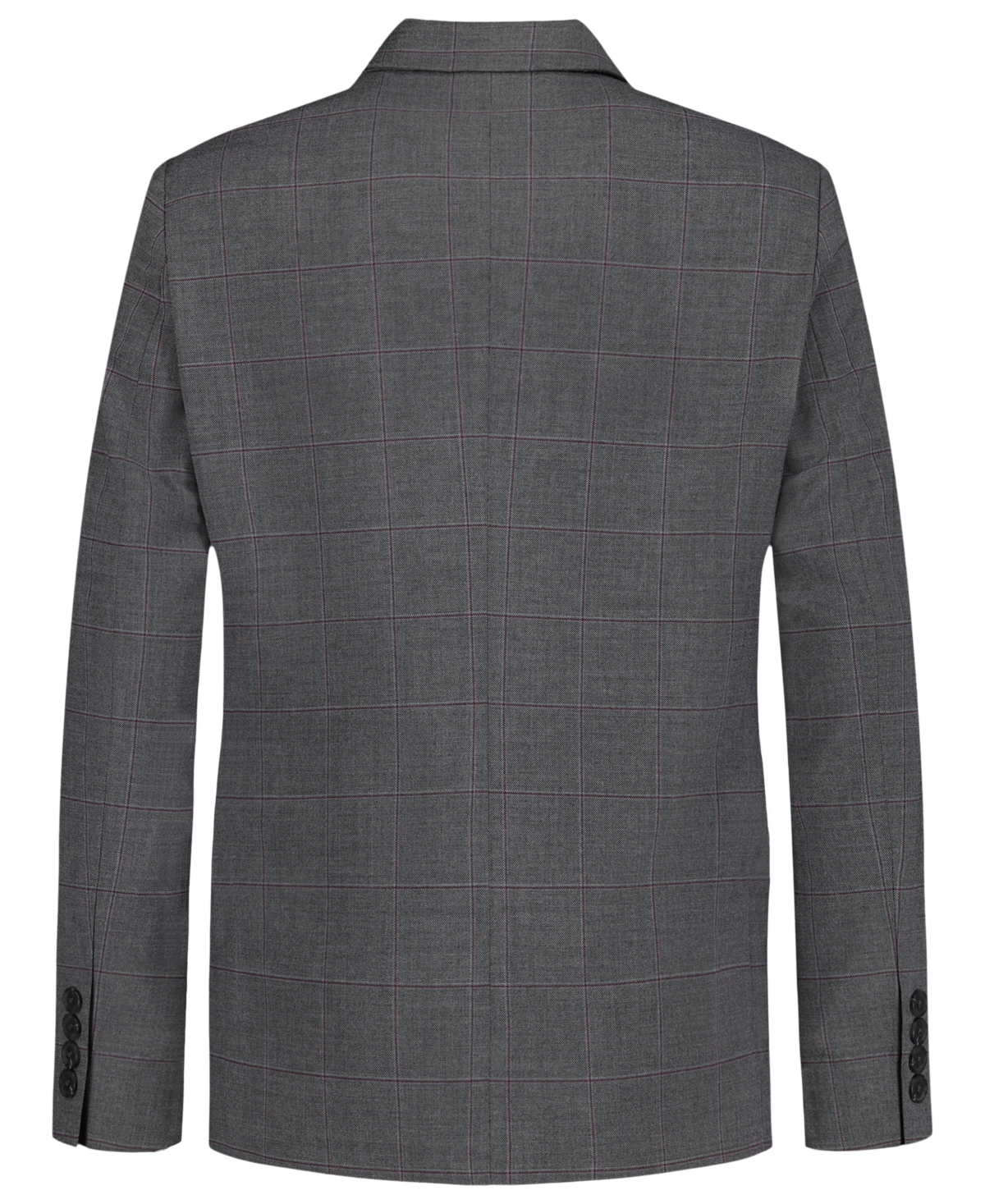Calvin Klein Boys 8-20 Stretch Textured Windowpane Jacket