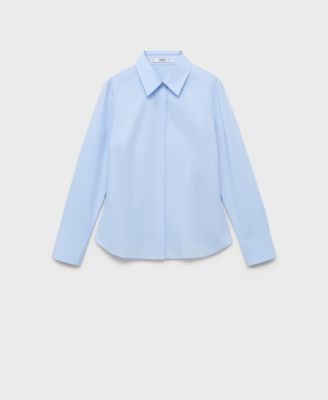 Women's Slim-Fit Poplin Shirt