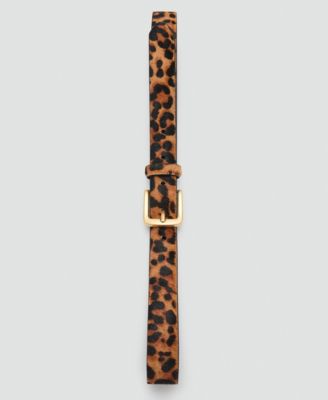 Women's Animal Print Leather Belt