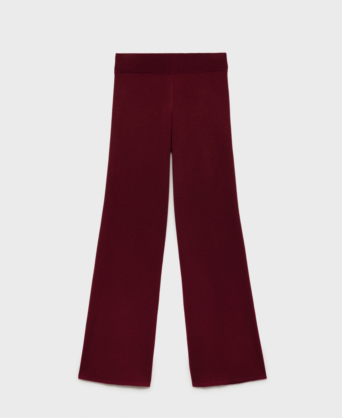 Mango Women's Straight Knitted Pants In Red