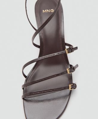 Women's Buckle Kitten-Heel Sandals