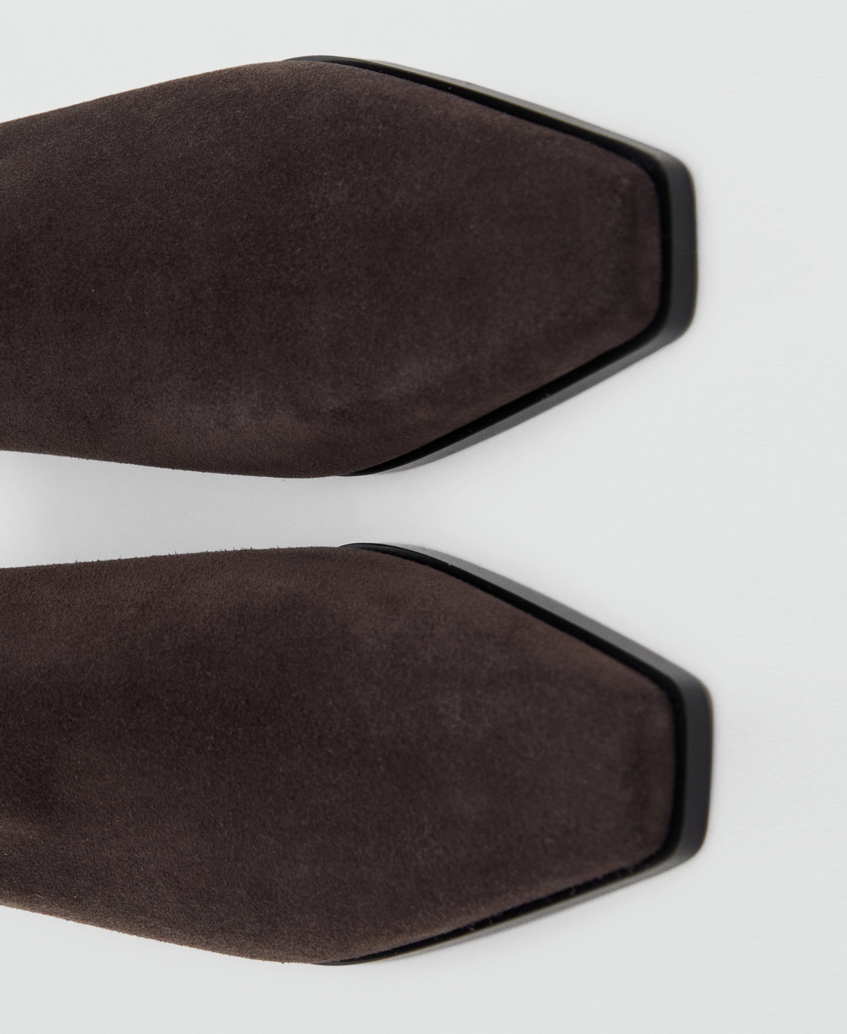 Mango Women's Heel Suede Ankle Boots In Brown