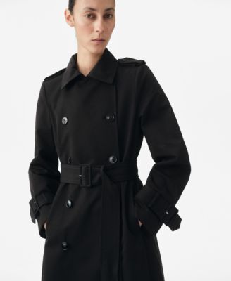 MANGO - Women's Classic 100% Cotton Trench Coat