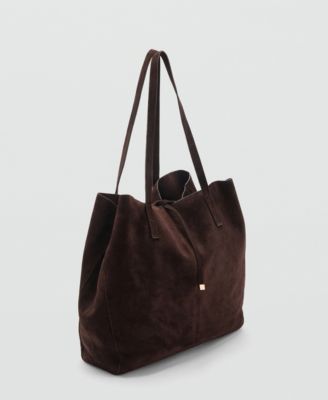 Women's Suede Leather Shopper Bag