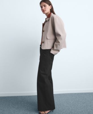 Women's Pockets Wide Leg Jeans