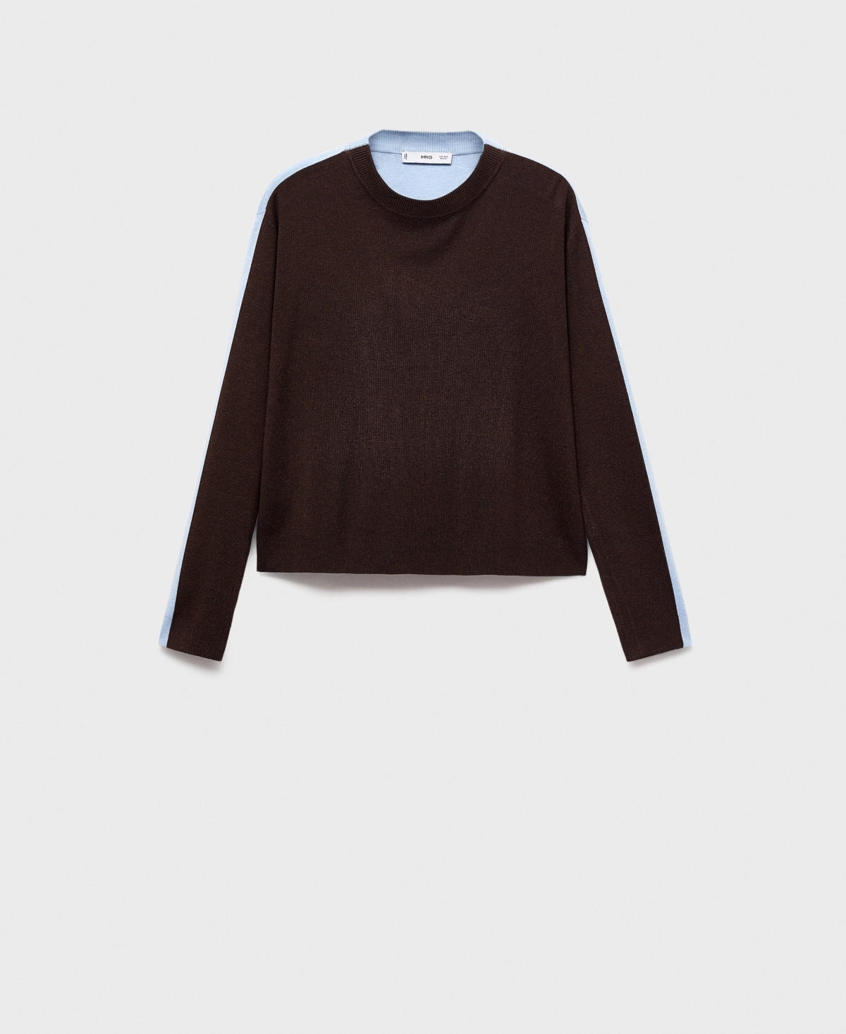 Mango Women's Combined-design Sweater In Brown