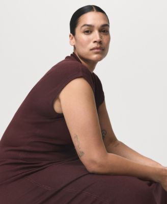 Women's Perkins-Neck Knitted Dress