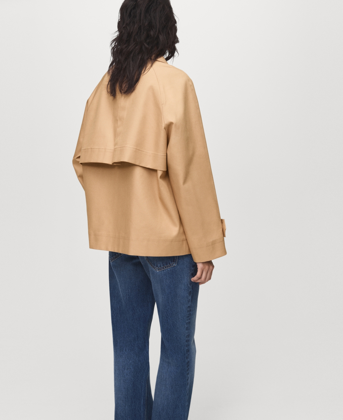 Mango Women's Epaulettes Detail Oversized Parka In Brown