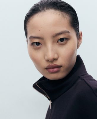 Women's Turtleneck Zipper Sweatshirt