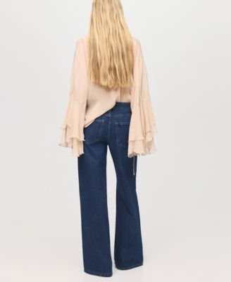 Women's Low-Rise Wide-Leg Jeans
