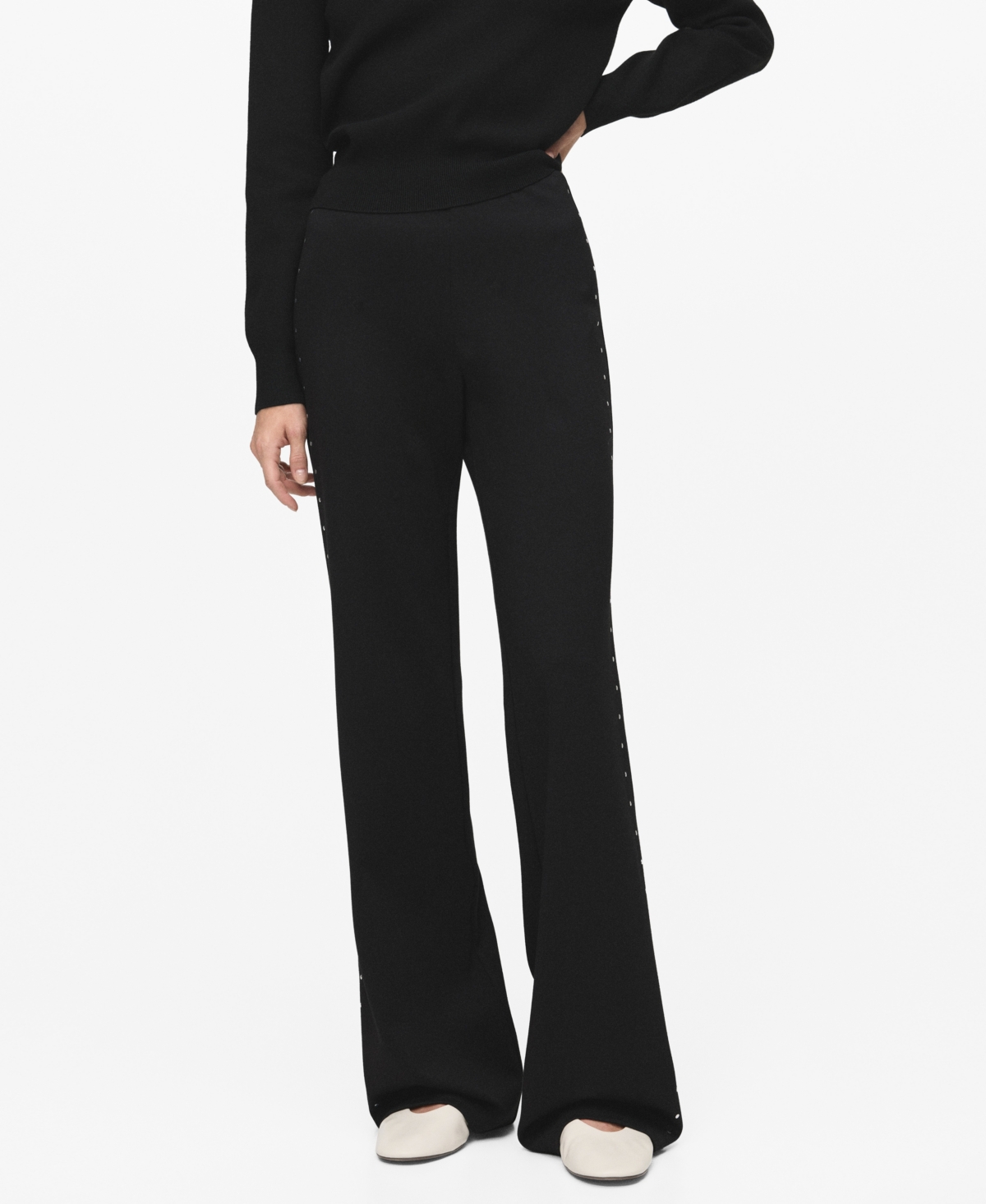 Mango Women's Straight Strass Leggings
