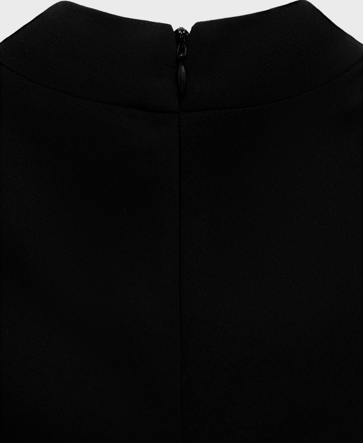 Mango Landa Sleeveless Ruffle Hem Dress In Black