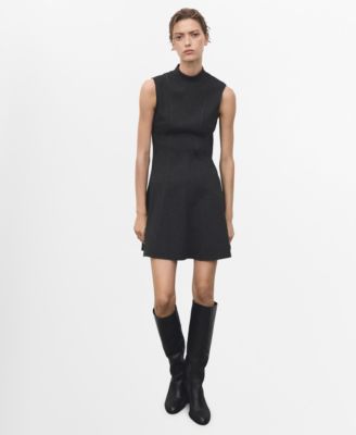 MANGO - Women's Short Seams Dress