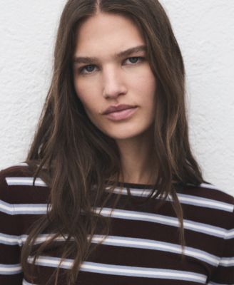 Women's Fine Knit Striped Sweater