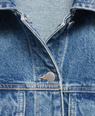 Women's Pockets Fitted Denim Jacket