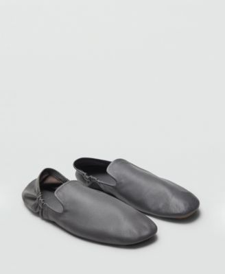 Women's Leather Gathered Shoes