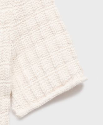 Women's Ruffles Detail Textured Sweater