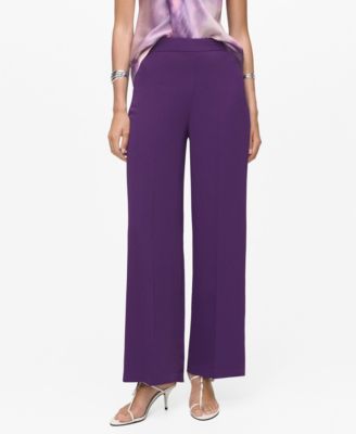 Women's Satin Straight-Fit Pants