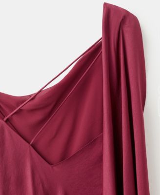 Women's Asymmetrical Satin Dress