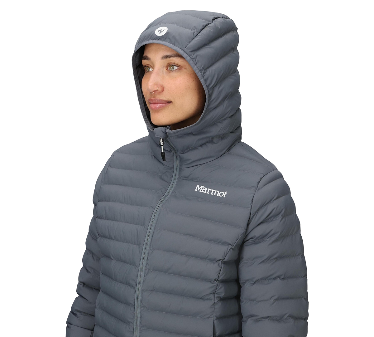 Marmot Women's Long Sleeve Elastic Bound Cuffs Hoodie In Gray