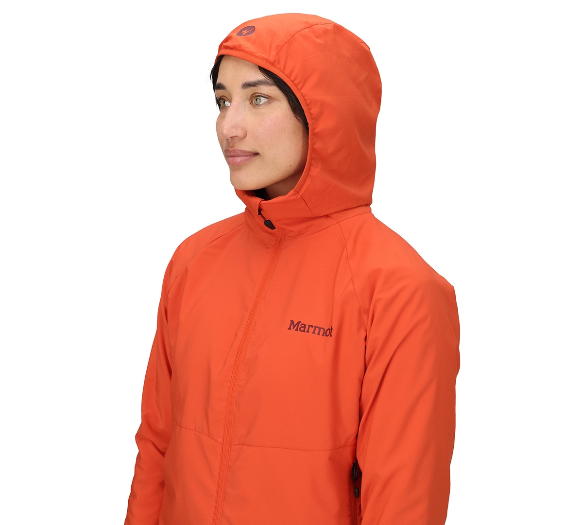 Marmot Women's Raglan Sleeve Hooded Sweatshirt In Orange