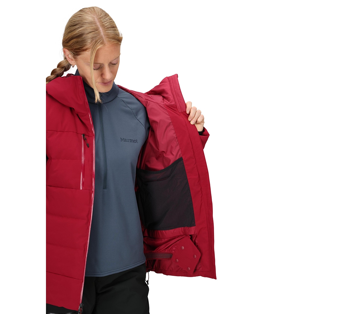 Marmot Women's Hooded Slingshot Jacket In Red