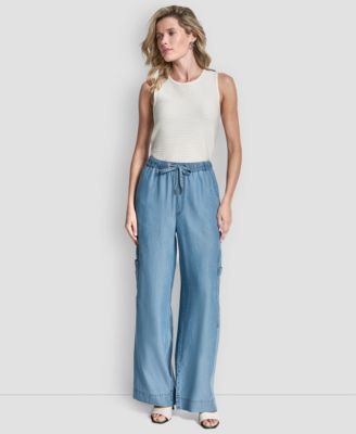 Women's Patch Pocket Detail Pull-On Pants